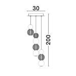 Lampa wisząca PONCE LE42700 Luces Exclusivas - zdjęcie dodatkowe 4