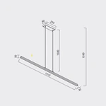 Lampa wisząca Mantra Lineal 8960MA - zdjęcie dodatkowe 1