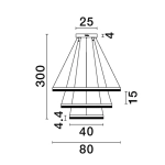 Lampa wisząca ACACIO LE43558 LUCES EXCLUSIVAS - zdjęcie dodatkowe 3