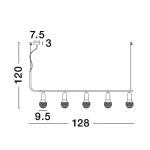 Lampa wisząca BANI LE42712 Luces Exclusivas - zdjęcie dodatkowe 6
