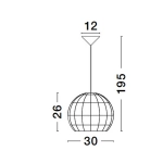 Lampa wisząca REYNOSA LE42945 Luces Exclusivas - zdjęcie dodatkowe 8