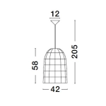 Lampa wisząca PARANA LE42952 Luces Exclusivas - zdjęcie dodatkowe 7