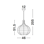 Lampa wisząca PARANA LE42951 Luces Exclusivas - zdjęcie dodatkowe 8