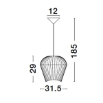 Lampa wisząca GUAYMAS LE42929 Luces Exclusivas - zdjęcie dodatkowe 7