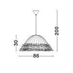 Lampa wisząca ALLENDE LE44490 Luces Exclusivas - zdjęcie dodatkowe 2