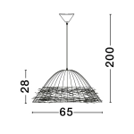 Lampa wisząca ALLENDE LE44491 Luces Exclusivas - zdjęcie dodatkowe 4