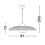 Lampa wisząca HUANUNI LE44574 Luces Exclusivas - zdjęcie dodatkowe 2
