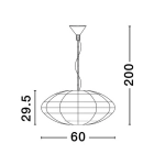 Lampa wisząca GUARDIA LE44580 Luces Exclusivas - zdjęcie dodatkowe 2