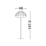 Lampa podłogowa BERMEJO LE44573 Luces Exclusivas - zdjęcie dodatkowe 5