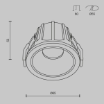 Downlight Alfa LED DL043-01-10W4K-D-RD-WB Maytoni - zdjęcie dodatkowe 3