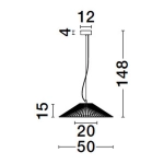 Lampa wisząca PENA LE44249 Luces Exclusivas - zdjęcie dodatkowe 2