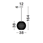 Lampa wisząca RITA LE44252 Luces Exclusivas - zdjęcie dodatkowe 2