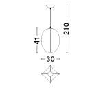 Lampa wisząca MAPIRI LE44746 Luces Exclusivas - zdjęcie dodatkowe 3