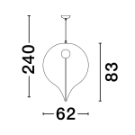 Lampa wisząca CHANCAY LE44598 Luces Exclusivas - zdjęcie dodatkowe 2