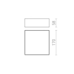 kinkiecik.pl LARISA SQ 17 sufitowa czarna 230V LED 15W 3000K R12849 Rendl light studio