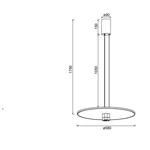 Lampa wisząca Mantra Nomada 8982MA - zdjęcie dodatkowe 1