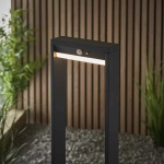 Kinkiecik.pl Lampa solarna stojąca DANNAH BOLLARD PHOTOCELL & PIR 96936 ENDON