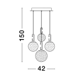 Lampa wisząca YARA LE42732 Luces Exclusivas - zdjęcie dodatkowe 8