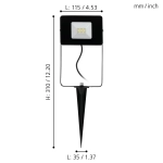 FAEDO 4 Lampa ze szpikulcem oprawa wbijana w ziemię 97471 EGLO