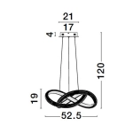 Lampa wisząca AMECA 52 5cm LE42816 Luces Exclusivas - zdjęcie dodatkowe 2