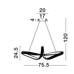 Lampa wisząca AMECA 75 5cm LE42817 Luces Exclusivas - zdjęcie dodatkowe 5