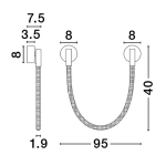 Kinkiet CURA LE44258 Luces Exclusivas - zdjęcie dodatkowe 4