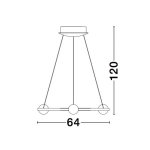 Lampa wisząca FRIA LE41396 Luces Exclusivas - zdjęcie dodatkowe 6