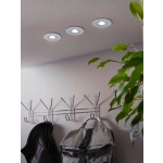 AREITIO Oprawa stropowa GU10 LED aluminium szczotkowane zestaw 3 szt. 98639 EGLO