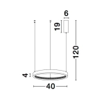 Lampa wisząca MORON LE41722 Luces Exclusivas - zdjęcie dodatkowe 4