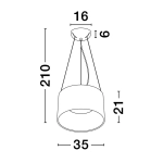 Lampa wisząca BAJO LE44266 Luces Exclusivas - zdjęcie dodatkowe 3