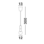 Lampa wisząca BARBARA LE44549 Luces Exclusivas - zdjęcie dodatkowe 2