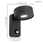 PALOSCO lampa ścienna 98738 EGLO