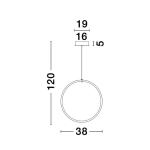 Lampa wisząca COLON LE41608 Luces Exclusivas - zdjęcie dodatkowe 4
