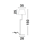 Lampa podłogowa BIRUACA LE42264 Luces Exclusivas - zdjęcie dodatkowe 2