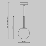 Lampa wisząca Basic form MOD321PL-01G1 Maytoni - zdjęcie dodatkowe 7