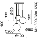 Lampa wisząca Basic form MOD321PL-03B Maytoni - zdjęcie dodatkowe 5