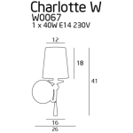 Kinkiet Charlotte W0067 - zdjęcie dodatkowe 1