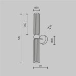 Lampa ścienna (kinkiet) Antic MOD302WL-02GR1 Maytoni - zdjęcie dodatkowe 3