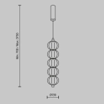 Lampa wisząca Golden Cage MOD216PL-L10G3K Maytoni - zdjęcie dodatkowe 5
