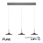Lampa wisząca Pure Moon Platynowa 2193-15 Paul Neuhaus - zdjęcie produktu