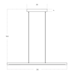 Lampa wisząca ALAMO AZ5764 LED 16W 3000K czarny AZZARDO