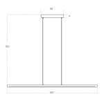 Lampa wisząca ALAMO AZ5767 LED 21W 3000K złoty AZZARDO