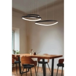 Lampa wisząca AMANDA 42+62+82 CCT SWITCH 3-STEP DIMM AZ5774 LED 170W 3000-6000K czarny AZZARDO