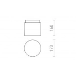 kinkiecik.pl ARANA R 17 sufitowa szkło opalowe/chrom 230V E27 15W IP44 R13682 Rendl light studio