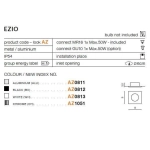 Lampa wpuszczana EZIO AZ0813 biały IP54 AZZARDO