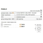 Oprawa stropowa PABLO AZ0817 White IP54 AZZARDO