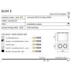Plafon ELOY 2 WHITE AZ1353 AZZARDO