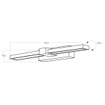Kinkiet ARNO IP44 CCT SWITCH AZ5888 AZZARDO