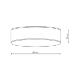 Alto plafon czarny LP-81008/3C BK 40 cm 3xE14 Light Prestige