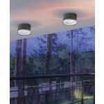 Apulia R (dark grey) LED 10W 800lm 3000K IP54 METAL ACRYL AZ4335 AZZARDO